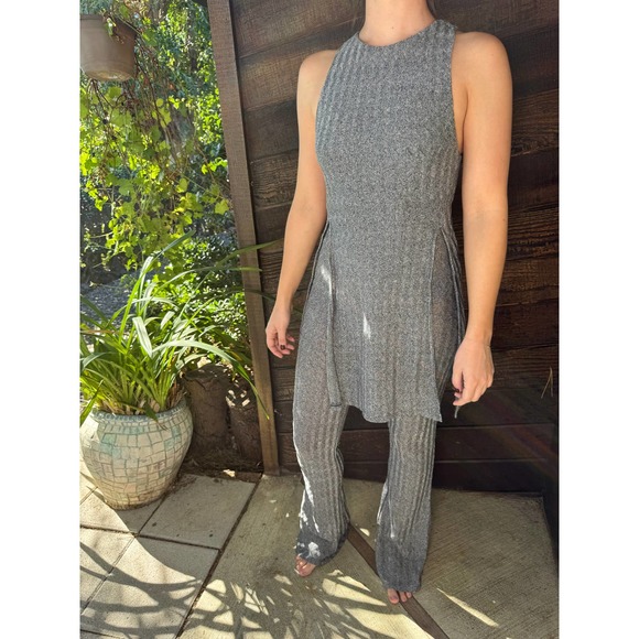 Ecoté Shade Double Layer Flare Jumpsuit - Picture 10 of 10